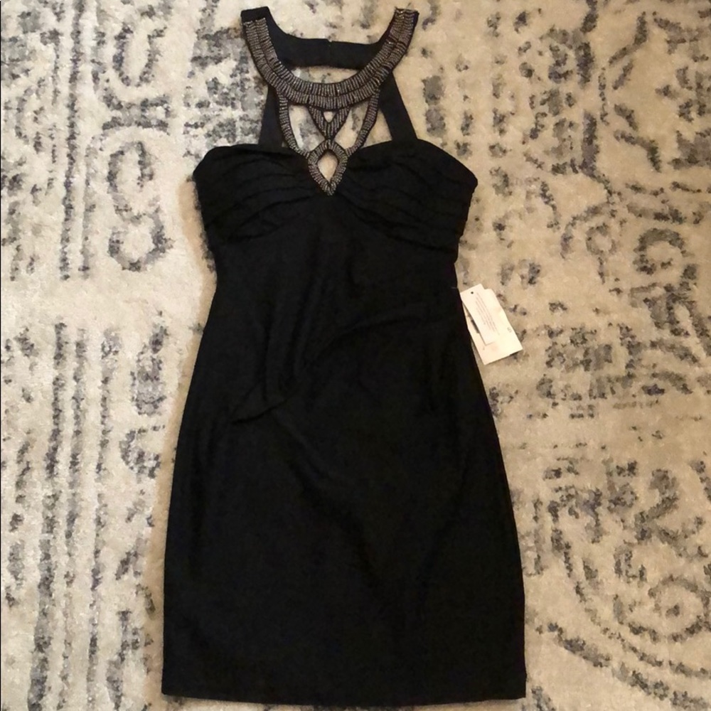 Black dress with beading size 5